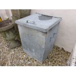 Large Galvanised Metal Feed Bin