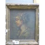 19th Century framed Oil on board portrait of a Young Girl