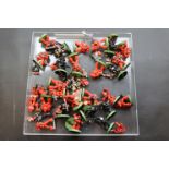 A collection of Warhammer hand painted soldiers, some af