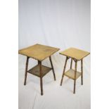 Two bamboo occasional tables