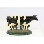 Painted Cast Iron Cow door stop