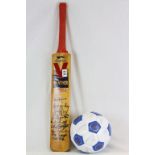 Tottenham signed Football and a Somerset County signed Cricket bat