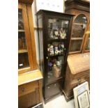 Stag Minstrel Square Glazed Display Cabinet, the upper section with three glass shelves above a