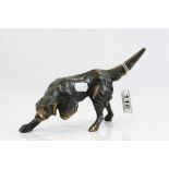 Bronzed Spleter Figure of a Gun Dog Retriever