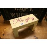 Painted ' Naughty ' Step