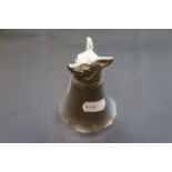 Fox Head Pewter Stirrup Cup