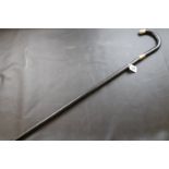 Ebonised Silver Mounted Sword Stick