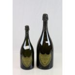 Two Moet & Chandon Champagne display bottles