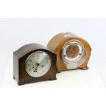 Two mantle clocks