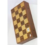 Wooden Folding Chess Board Box