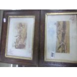 A pair of oak framed hunting prints, after Snaffles