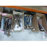 Tools - Three Boxes of Mixed Tools, Box of Hammers and Two Drawers of Mixed DIY Accessories in Small