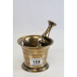 19th Century Bronze Pestle & Mortar