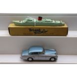 Boxed Triang Minic Ships HMS Caronia in gd condition plus a Triang Spot On Bentley Saloon with
