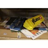 Collection of Corgi ex shop display promotional material to include cardboard signs, stickers etc
