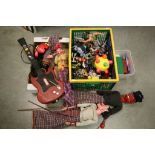 Collection of mixed toys to include boxed diecast models, Bulgarian dolls, action figures, Lego etc