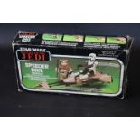 Boxed Star Wars Return of the Jedi Speeder Bike Vehicle plus another Speeder bike, gd overall with