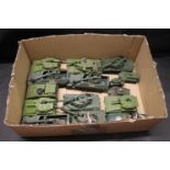 Fifteen Dinky Military Vehicles including Armoured Personnel Carrier, Armoured Command Car,