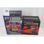 Two boxed Transformers Optimus Prime busts to include Diamond Select ltd edn 906/1500 and Hard