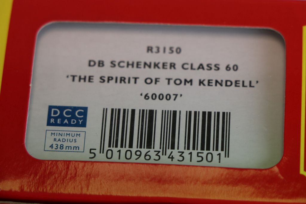 Boxed Hornby OO gauge Super Detail DCC Ready R3150 DB Schenker Class 60 The Spirit of Tom Kendell - Image 4 of 4