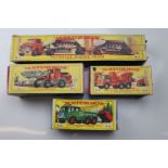 Four boxed Matchbox commercial and construction vehicles to include M4 Fruehauf Hopper Train, K12