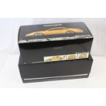 Two boxed Pauls Model Art Minichamps models to include Porsche 911 GT3 RSR 2004 & Bentley Blower 4.5