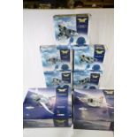 Seven boxed 1:72 Corgi The Aviation Archive Jet Fighter Power models to include ltd edn AA33202