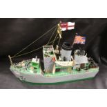Scratch Built Battle Ship with Various Figures
