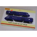 Boxed Hornby R3478 DCC Ready FGW Class 43 HST Train Pack appearing unused and excellent
