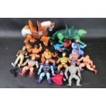 Mattel He Man Masters of the Universe - Collection of 11 original figures plus Battle Cat and Cantor