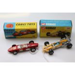 Two boxed Corgi F1 vehicles in excellent condition to include 154 Ferrari Formula 1 Grand Prix