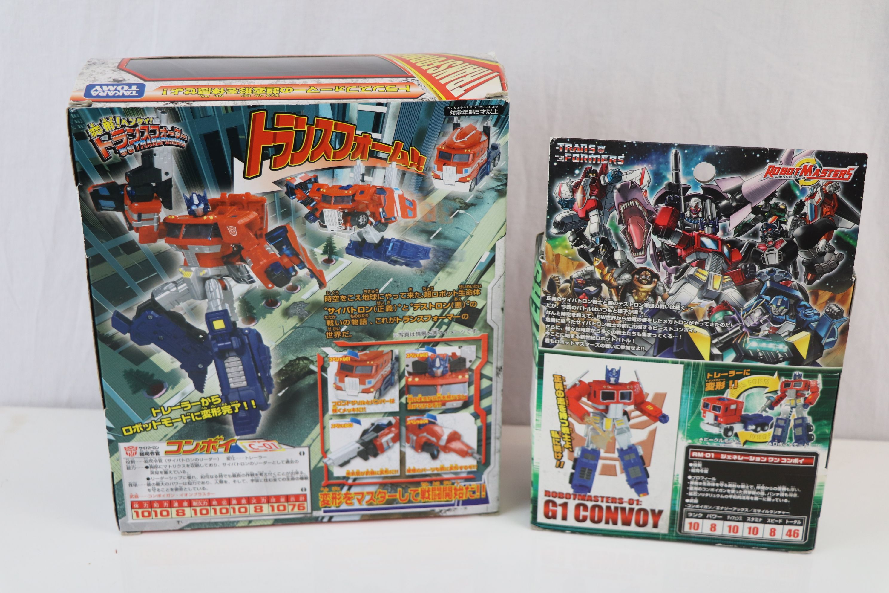 Two boxed Takara Japanese Transformers Optimus Prime figures to include C-01 and Robot Masters 01 - Image 4 of 4