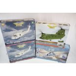 Four boxed Corgi The Aviation Archive Military Air Power Ltd Edn 1:72 scale diecast helicopters to