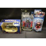 Boxed Corgi 2000 D C Comics Batman Bat Cycle 1:16 scale together with Kenner Legends of Batman