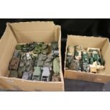 Collection of Diecast and Plastic Military Vehicles including Matchbox Battle Kings, Matchbox Rola-