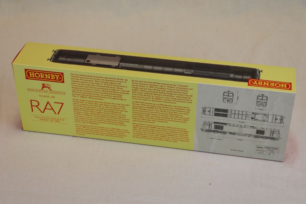 Boxed Hornby OO gauge R3572 DCC Ready Colas Co-Co Diesel Electric Class 60 Clic Sargent No 60087 - Image 3 of 4