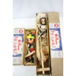Two boxed Pelham Puppets to include Walt Disney Pinocchio and Skeleton strings are somewhat
