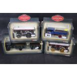 Four boxed 1:50 Corgi Vintage Glory of Steam to include CC20108 Fowler B6 Showmans Engine, CC20004