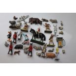 Small group of metal figures to include Britains Deetail, ERTL Road Runner and Britains farm