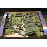 Dinky Military Vehicles - Collection of 24 including Volkswagon Kof, Alvis Tank, Striker Tank,
