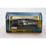 Boxed Corgi 267 Batman Batmobile with both figures, diecast vg, box gd with squash window and