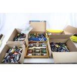 Large collection of vintage diecast model vehicles to include Matchbox, LLedo, Corgi etc including a