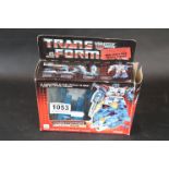 Boxed G1 Transformers Jumpstarter Top Spin (Mexican version) with 'Safety Tested Non Toxic -1989'