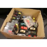 14 Oxford Diecast Vehicles in Clear Hard Plastic Cases together with 10 similar missing (outer