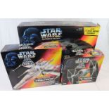 Star Wars - Three boxed Kenner The Power of The Force vehicles to include Electronic Millennium