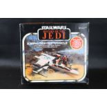 Star Wars - Original boxed French Return of The Jedi X-Wing Fighter Vehicle with Battle Damaged look