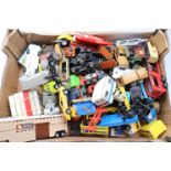 Collection of vintage play worn diecast vehicles to include Dinky, Corgi & Matchbox featuring