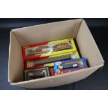 Seven boxed OO gauge items of rolling stock to include Hornby Railroad R6369 Breakdown Crane,