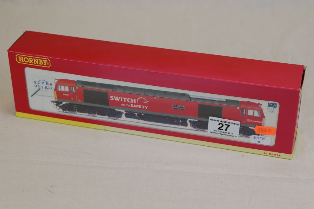 Boxed Hornby OO gauge Super Detail DCC Ready R3150 DB Schenker Class 60 The Spirit of Tom Kendell