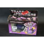 Boxed G1 Transformers Decepticon Triple Changer Astrotrain (Mexican version) with 'Safety Tested Non